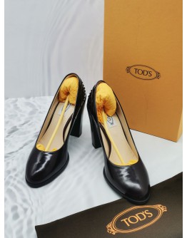 TOD'S LEATHER HEELS SIZE 39 -FULL SET-