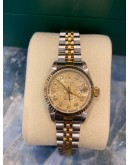 ROLEX LADY DATEJUST REF 79173 HALF 18K YELLOW GOLD CHAMPAGNE JUBILEE DIAMOMD DIAL 26MM AUTOMATIC YEAR 2000 WATCH