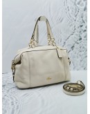 COACH WHITE HANDLE BAG WITH STRAP