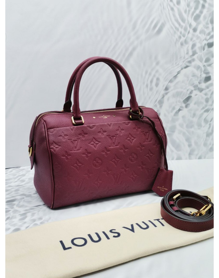 Louis Vuitton - Authenticated Summit Handbag - Patent Leather Burgundy for Women, Never Worn, with Tag