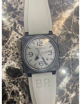 BELL & ROSS BR03-92 CERAMIC REF BR0392-COMMANDO-CE 42MM AUTOMATIC YEAR 2018 WATCH -FULL SET-