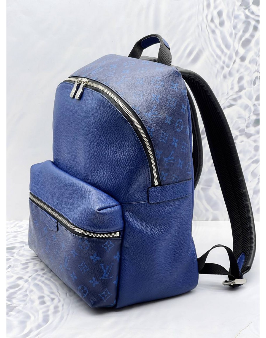 Louis Vuitton Discovery Backpack Monogram Pacific Taiga PM Blue in