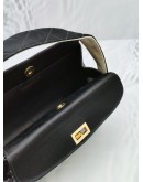 CHANEL BLACK SATIN SHOULDER BAG GHW