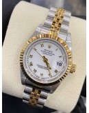 ROLEX LADY DATEJUST REF 69173 HALF 750 YELLOW GOLD 26MM AUTOMATIC YEAR 1995 WATCH