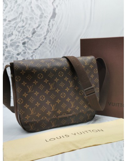 LOUIS VUITTON BOBOURG MM MESSENEGER DAMIER EBENE CANVAS BAG -FULL SET-  