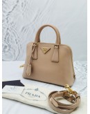 PRADA SAFFIANO LEATHER SMALL HANDLE BAG WITH STRAP