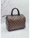 LOUIS VUITTON SPEEDY 25 DAMIER EBENE CANVAS BAG