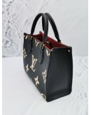 LOUIS VUITTON BLACK MONOGRAM EMPREINTE LEATHER ON THE GO PM 