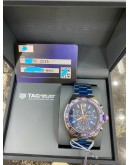 (BRAND NEW) 2023 TAG HEUER FORMULA 1 CHRONOGRAPH REF CAZ1014 PURPLE BEZEL 43MM QUARTZ WATCH -FULL SET-