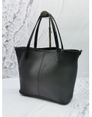 COACH BLACK LEATHER TOTE BAG WITH STRAP