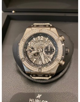 HUBLOT BIG BANG UNICO TITANIUM DIAMOND BEZEL 44MM AUTOMATIC YEAR 2020 WATCH