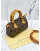 LOUIS VUITTON NANO SPEEDY MONOGRAM CANVAS WITH STRAP