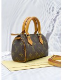 LOUIS VUITTON NANO SPEEDY MONOGRAM CANVAS WITH STRAP