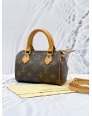 LOUIS VUITTON NANO SPEEDY MONOGRAM CANVAS WITH STRAP