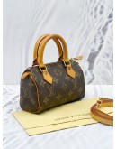 LOUIS VUITTON NANO SPEEDY MONOGRAM CANVAS WITH STRAP