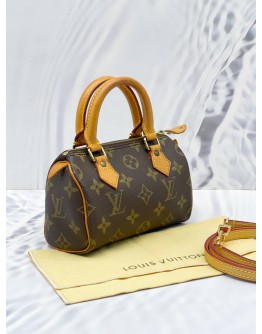 LOUIS VUITTON NANO SPEEDY MONOGRAM CANVAS WITH STRAP