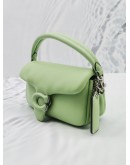 COACH MINI PILLOW TABBY 18 CROSSBODY BAG IN GREEN NAPPA LEATHER