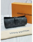 LOUIS VUITTON MONOGRAM ECLIPSE CANVAS ETUI 3 MONTRE WATCH CASE -FULL SET-