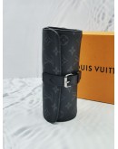 LOUIS VUITTON MONOGRAM ECLIPSE CANVAS ETUI 3 MONTRE WATCH CASE -FULL SET-