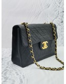 CHANEL VINTAGE SINGLE FLAP MAXI QUILTED LAMBSKIN LEATHER GHW