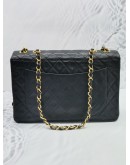 CHANEL VINTAGE SINGLE FLAP MAXI QUILTED LAMBSKIN LEATHER GHW