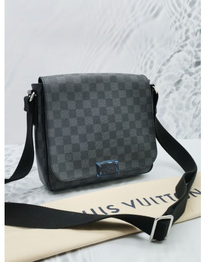 LOUIS VUITTON DAMIER GRAPHITE CANVAS DISTRICT PM BAG