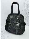 PRADA TESSUTO GAUFRE BLACK TOTE BAG