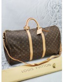 LOUIS VUITTON MONOGRAM CANVAS KEEPALL BANDOULIERE 55