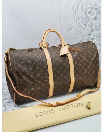 LOUIS VUITTON MONOGRAM CANVAS KEEPALL BANDOULIERE 55