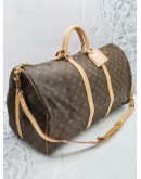 LOUIS VUITTON MONOGRAM CANVAS KEEPALL BANDOULIERE 55