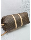 LOUIS VUITTON MONOGRAM CANVAS KEEPALL BANDOULIERE 55