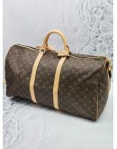 LOUIS VUITTON MONOGRAM CANVAS KEEPALL BANDOULIERE 55