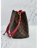 LOUIS VUITTON MONOGRAM CANVAS NEONOE RED/BROWN SHOULDER BAG