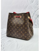 LOUIS VUITTON MONOGRAM CANVAS NEONOE RED/BROWN SHOULDER BAG