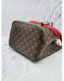 LOUIS VUITTON MONOGRAM CANVAS NEONOE RED/BROWN SHOULDER BAG