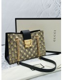 GUCCI PADLOCK GG CANVAS METALLIC BEE PRINTING CHAIN BAG -FULL SET-