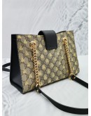 GUCCI PADLOCK GG CANVAS METALLIC BEE PRINTING CHAIN BAG -FULL SET-