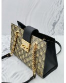 GUCCI PADLOCK GG CANVAS METALLIC BEE PRINTING CHAIN BAG -FULL SET-