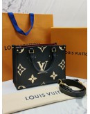 YEAR 2022 LOUIS VUITTON ON THE GO PM MONOGRAM EMPREINTE LEATHER HANDLE BAG -FULL SET-