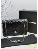 CHANEL CLASSIC DOUBLE FLAP LAMBSKIN LEATHER GHW CHAIN BAG