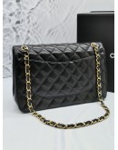 CHANEL CLASSIC DOUBLE FLAP LAMBSKIN LEATHER GHW CHAIN BAG