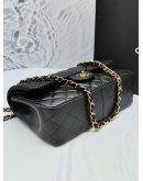 CHANEL CLASSIC DOUBLE FLAP LAMBSKIN LEATHER GHW CHAIN BAG