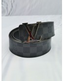 LOUIS VUITTON INITIALES BLACK DAMIER GRAPHITE REVERSIBLE BELT SIZE 110/44