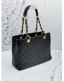 CHANEL GST GRAND SHOPPING TOTE CAVIAR LEATHER GOLD HARDWARE 