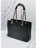 CHANEL GST GRAND SHOPPING TOTE CAVIAR LEATHER GOLD HARDWARE 