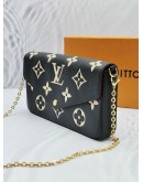 LOUIS VUITTON FELICIE MONOGRAM EMPREINTE EMBOSSED LEATHER POCHETTE -FULL SET-