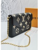 LOUIS VUITTON FELICIE MONOGRAM EMPREINTE EMBOSSED LEATHER POCHETTE -FULL SET-