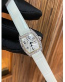 FRANCK MULLER CURVEX REF 2500MCD 750 WHITE GOLD FACTORY DIAMONDS 22MM MANUAL WINDING YEAR 2011 LADIES WATCH -FULL SET-