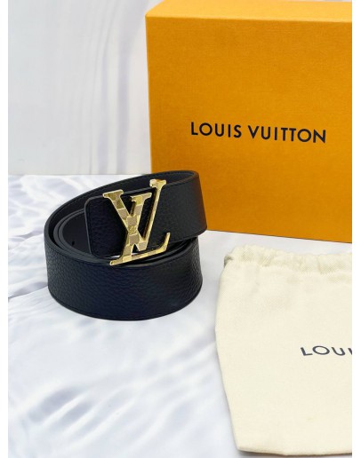 LOUIS VUITTON TAURILLON LEATHER REVERSIBLE BELT SIZE 85/34 - FULL SET-