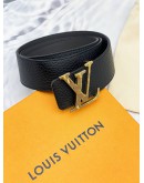 LOUIS VUITTON TAURILLON LEATHER REVERSIBLE BELT SIZE 85/34 - FULL SET-